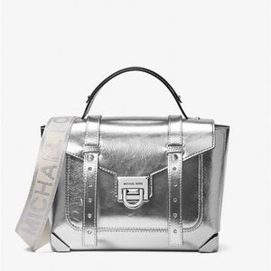 Michael Kors Manhattan Silver with crossbody